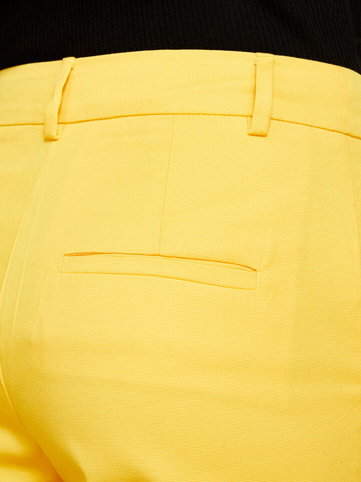 High-waisted trousers - women's high-waisted trousers - Yellow | Sisley image number 5